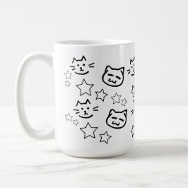 Taza De Café Cara de Gato Negro