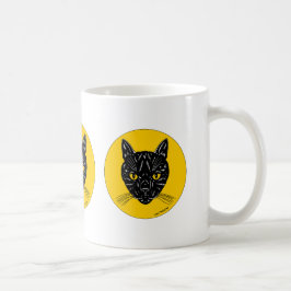 Taza De Café Cara de gato negro