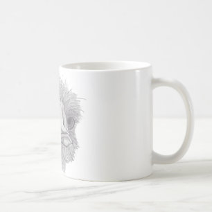 Taza De Café Cara de la avestruz