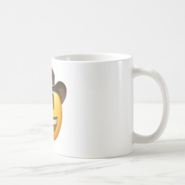Taza De Café Cara de la emoji del vaquero (Derecha)