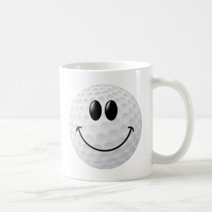 Taza De Café Cara de la pelota de golf