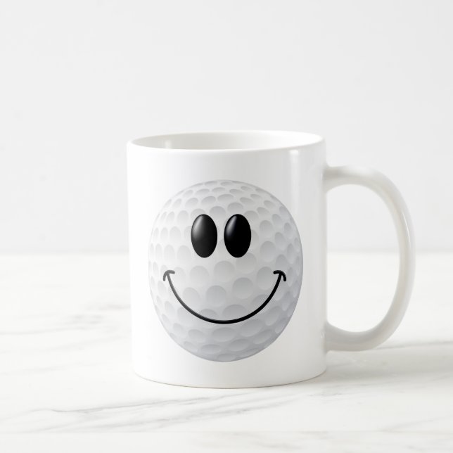 Taza De Café Cara de la pelota de golf (Derecha)