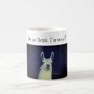 Taza De Café Cara de Llama Divertida Animal