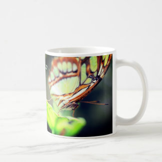 Taza De Café Cara de mariposa personalizada