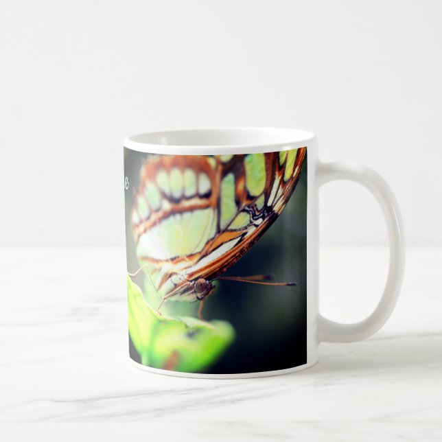 Taza De Café Cara de mariposa personalizada (Derecha)