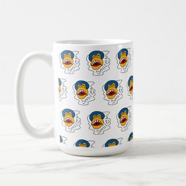 Taza De Café Cara de mono sonriente (Izquierda)