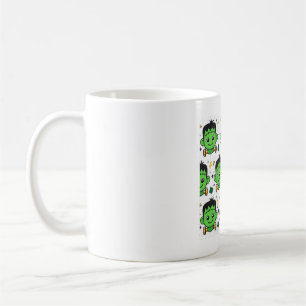 Taza De Café Cara de Monstruo de Frankenstein Patrón de Hallowe
