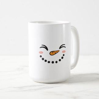 Taza De Café Cara de muñeco de nieve
