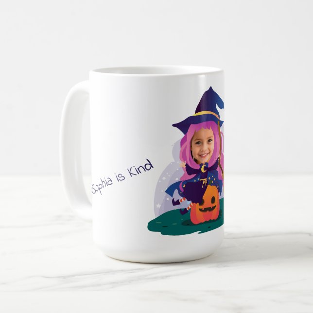 Taza De Café Cara de niña personalizada  (Anverso izquierdo)