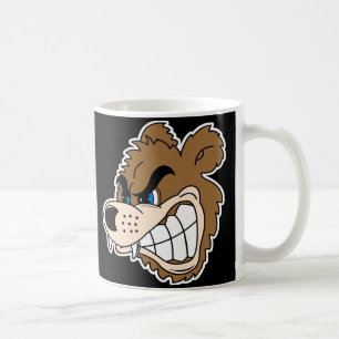 Taza De Café cara de oso gruñido furioso