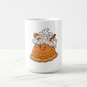 Taza De Café Cara de Payaso de Tarta de Calabaza Divertida Café