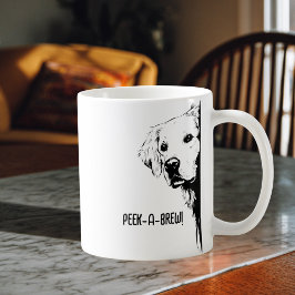 Taza De Café Cara de perro divertida y bocadillos Humor de mamá