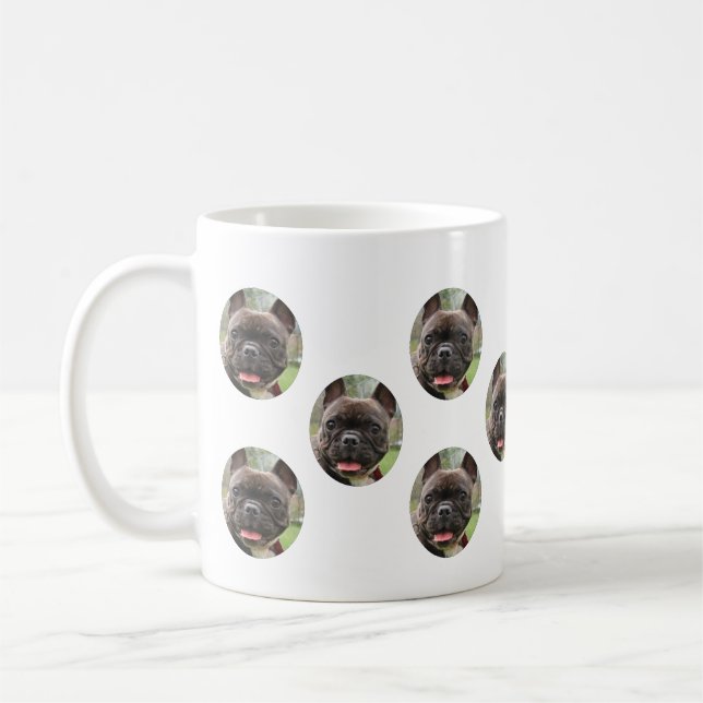 Taza De Café Cara de perro personalizado - Patrón personalizado (Izquierda)