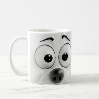Taza De Café Cara de perro sarcástica 3D