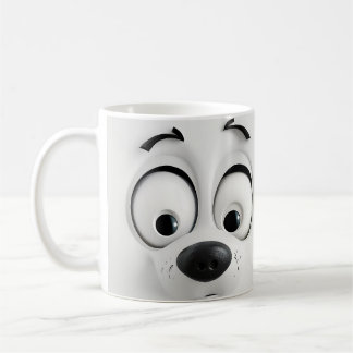 Taza De Café Cara de perro sarcástica 3D
