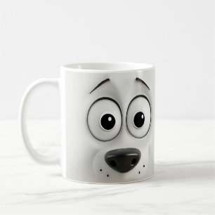 Taza De Café Cara de perro sarcástica 3D
