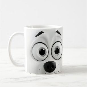 Taza De Café Cara de perro sarcástica 3D