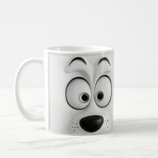Taza De Café Cara de perro sarcástica 3D