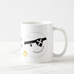 Taza De Café Cara de Pirata Ahoy Matey
