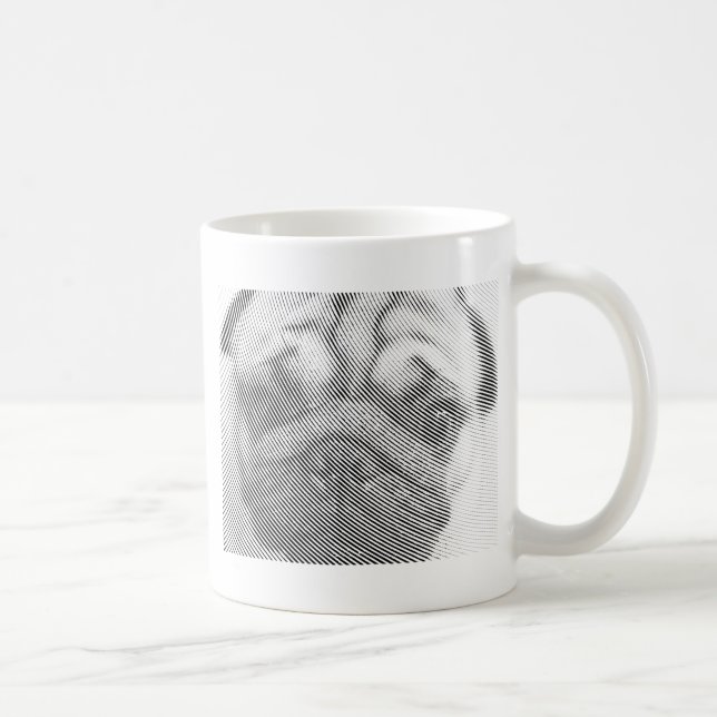 Taza De Café Cara de pug (Derecha)