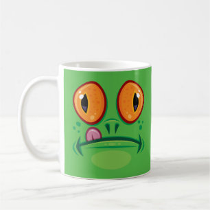 Taza De Café Cara de Rana con Lengua de Dibujos Animados