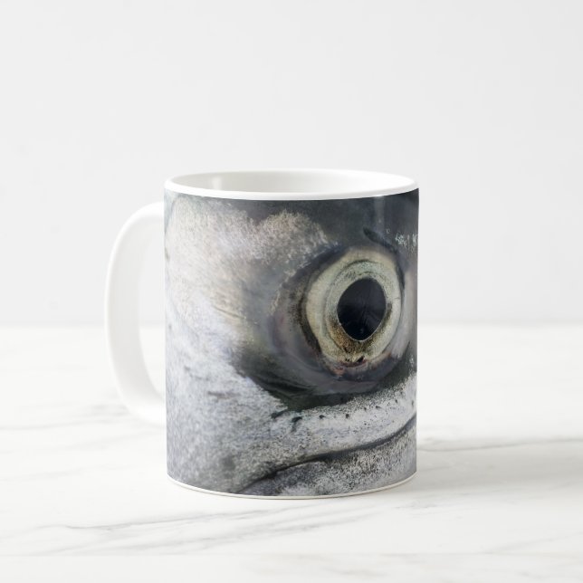 Taza De Café Cara de salmón plateado (Anverso izquierdo)