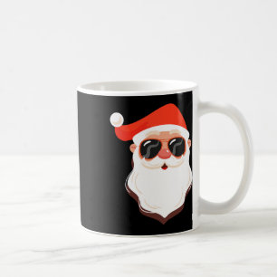 Taza De Café Cara de Santa Claus Gafas de sol Con Sombrero Barb