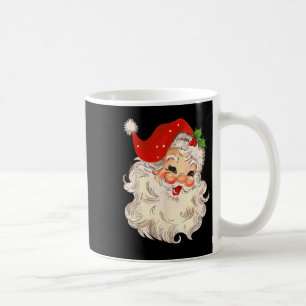 Taza De Café Cara de Santa Claus Vintage Navidad Xmas Santa Cla