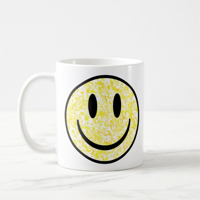 Taza De Café Cara de sonrisa salpicada (Izquierda)