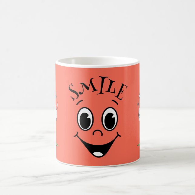 Taza De Café Cara de sonrisa suave y rojo de pato (Centro)