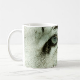 TAZA DE CAFÉ CARA DE TIGRE BLANCO