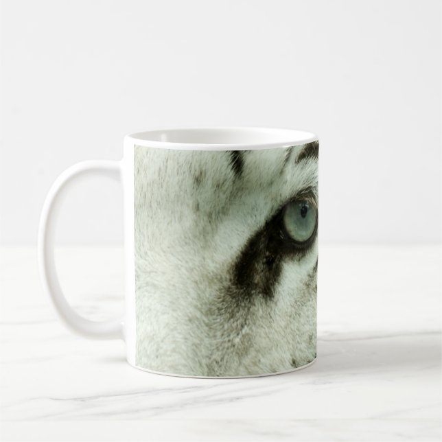 TAZA DE CAFÉ CARA DE TIGRE BLANCO (Izquierda)