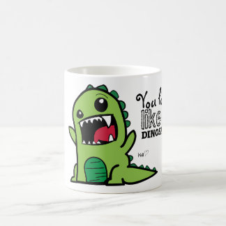 Taza De Café Cara del dinosaurio