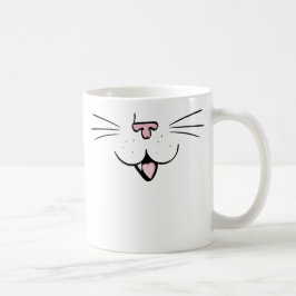 Taza De Café Cara del gato - zurda