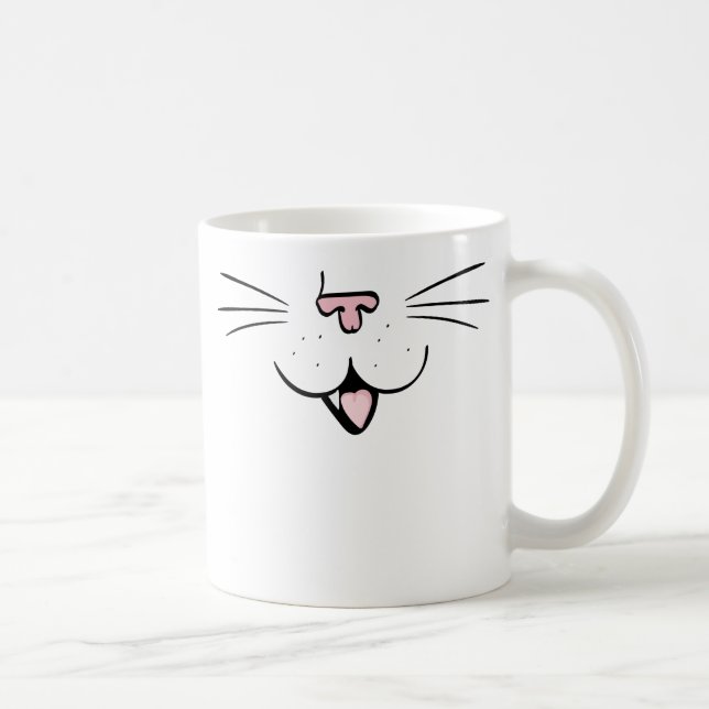 Taza De Café Cara del gato - zurda (Derecha)