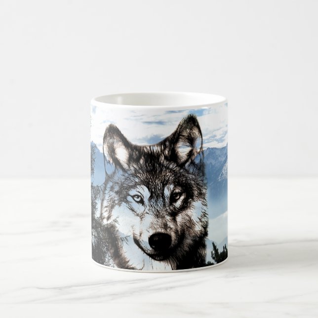 Taza De Café Cara del lobo (Centro)