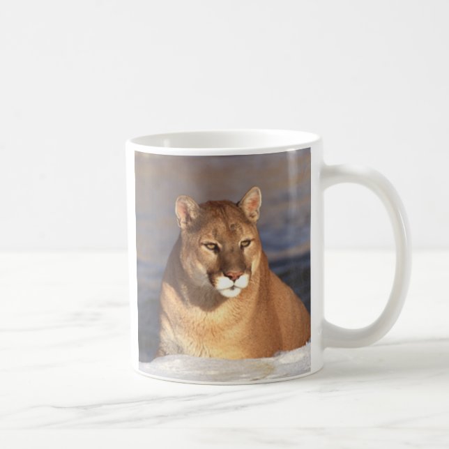 Taza De Café Cara del puma (Derecha)