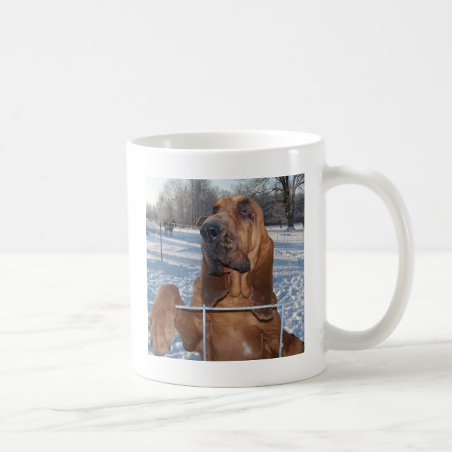 Taza De Café Cara del sabueso (Derecha)