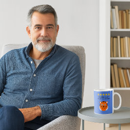 Taza De Café Cara del tigre de texto del tío personalizado