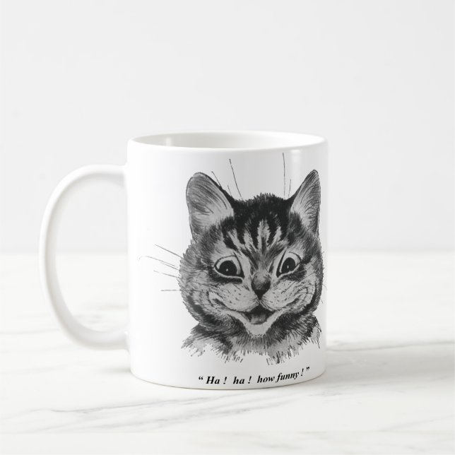 Taza De Café Cara divertida del gato (2), Louis Wain (Izquierda)