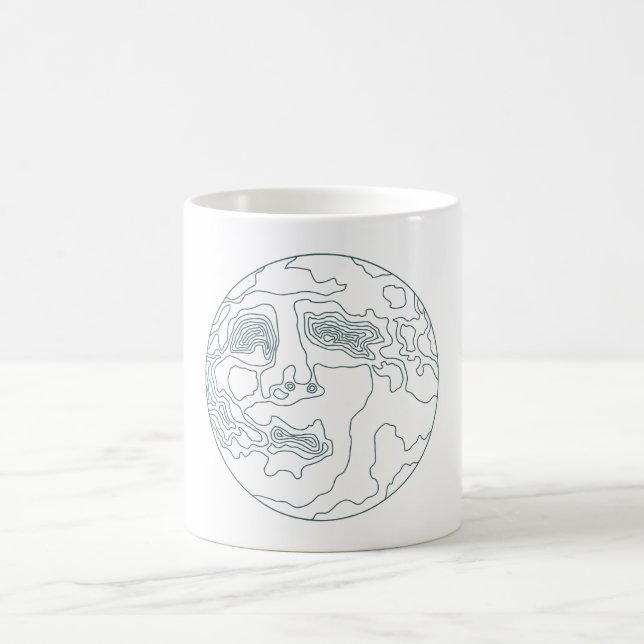 Taza De Café cara en la luna (Centro)