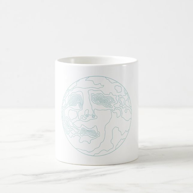 Taza De Café cara en la luna (Centro)