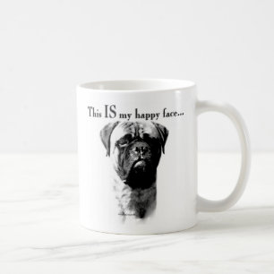 Taza De Café Cara feliz de Bullmastiff