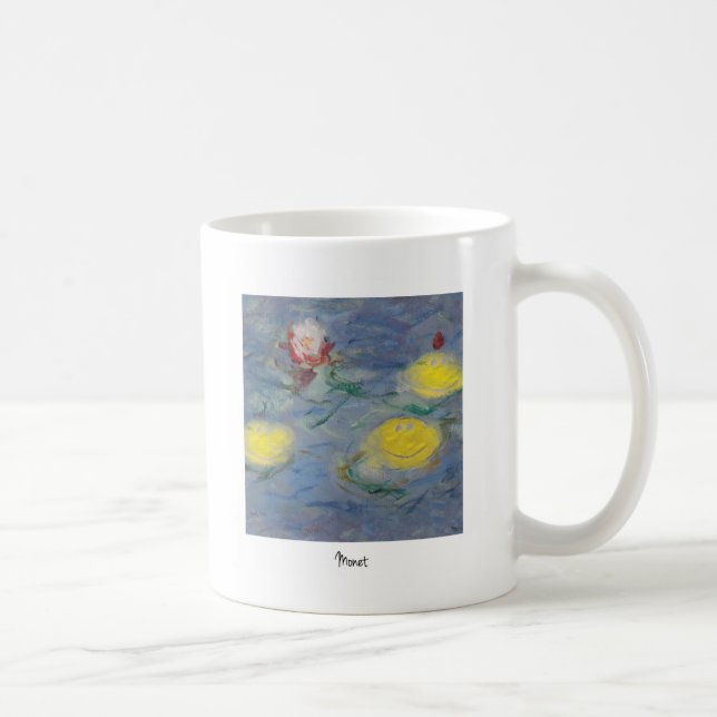 Taza De Café cara feliz de monet (Derecha)