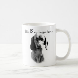 Taza De Café Cara feliz de Vizsla