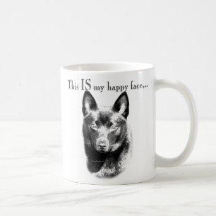 Taza De Café Cara feliz del Schipperke