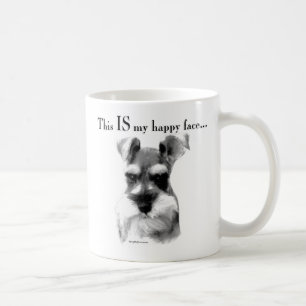 Taza De Café Cara feliz del Schnauzer estándar