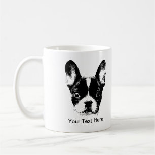 Taza De Café Cara linda del perro del bulldog francés