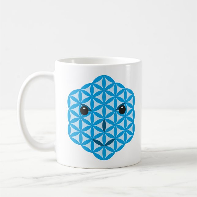 Taza De Café Cara sagrada - Arturia, 01 Azul. (Izquierda)