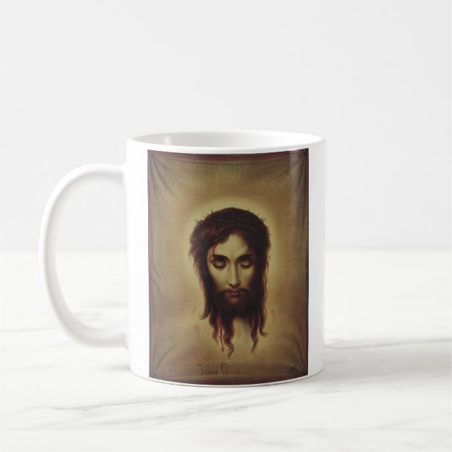 Taza De Café Cara sagrada de Jesucristo (Izquierda)